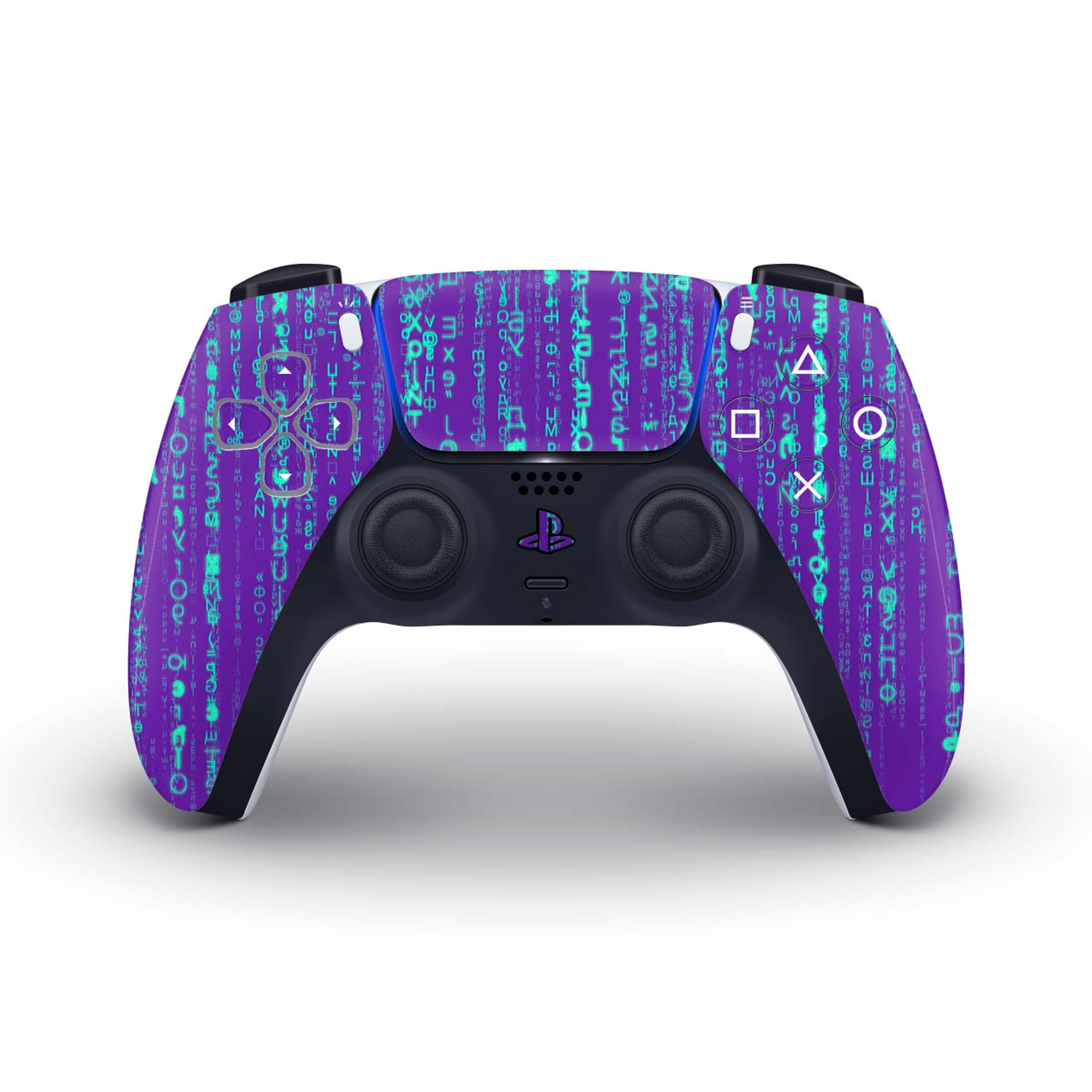 Inverted Digital Rain Ps5 Controller Skin KO Custom Creations