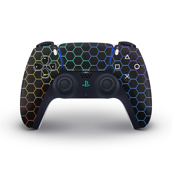 RGB Hex Armour Ps5 Controller Skin KO Custom Creations