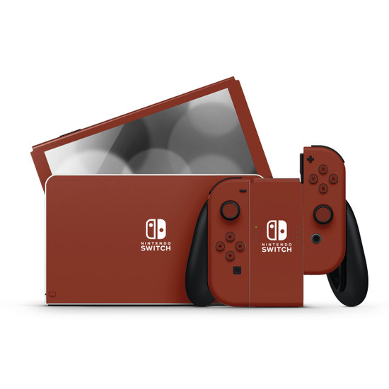 Cozy Red Nintendo Switch OLED Skins | KO Custom Creations