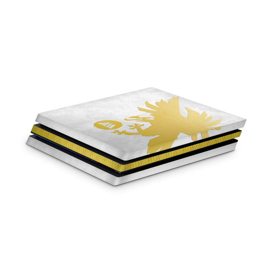 Warlock Phoenix White PS4 Pro Console Skin