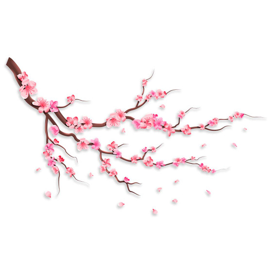 Cherry Blossom Branch Decal Sticker