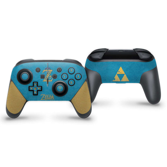 The Legend of Zelda Botw Champion Blue Nintendo Switch Pro Controller Skin