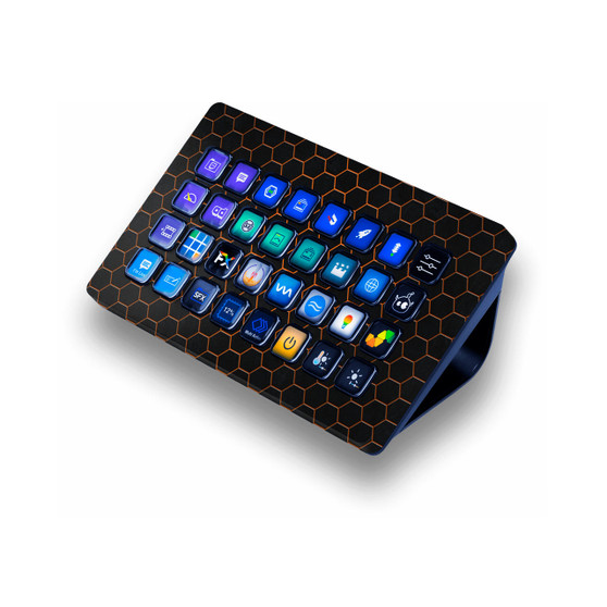 Neon Orange Hex Armour
Elgato Stream Deck XL Skin