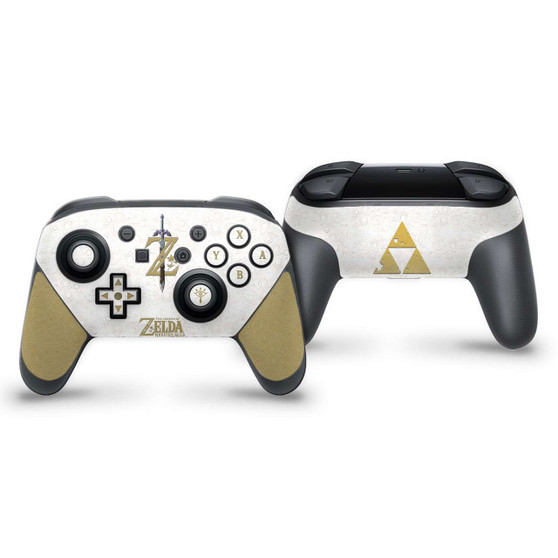 Botw WhiteThe Legend of Zelda theme  Nintendo Switch Pro Controller Skin