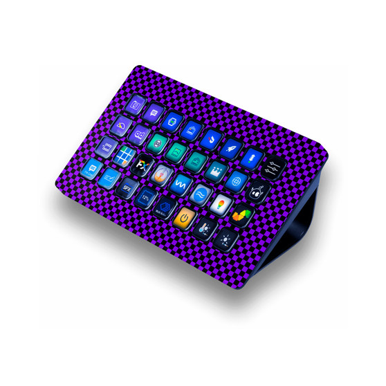 Dark Purple Checkers
Elgato Stream Deck XL Skin