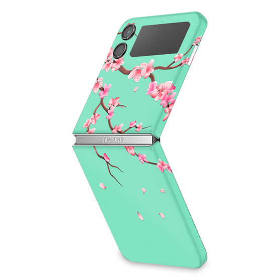 Soft Mint Cherry Blossoms
Samsung Galaxy Z Flip4 Skin Wrap