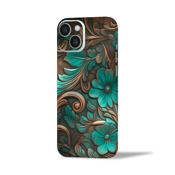 Copper Patina iPhone 15 Skin