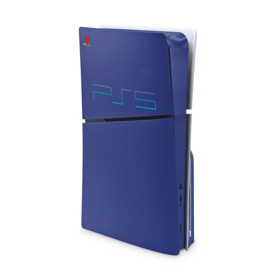 Retro Ps Blue PS5 Slim Skin