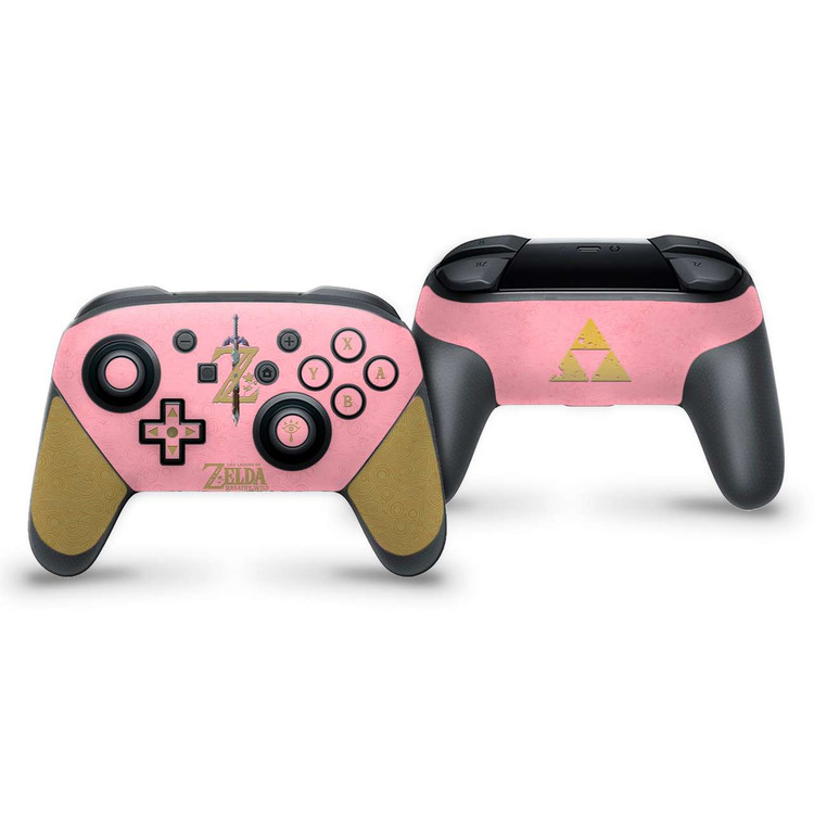 The Legend of Zelda Botw Pink Switch Pro Controller Skin