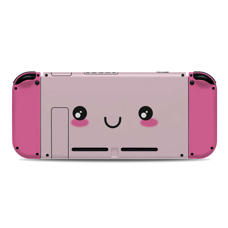 Cute Kawaii Face Pink Switch Skin