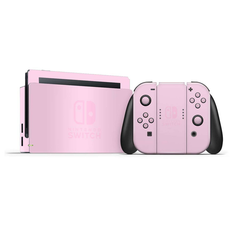 Custom Pastel Baby Pink and Blue Nintendo Switch Joy-con Joycon Controllers  With Comfort Grip 