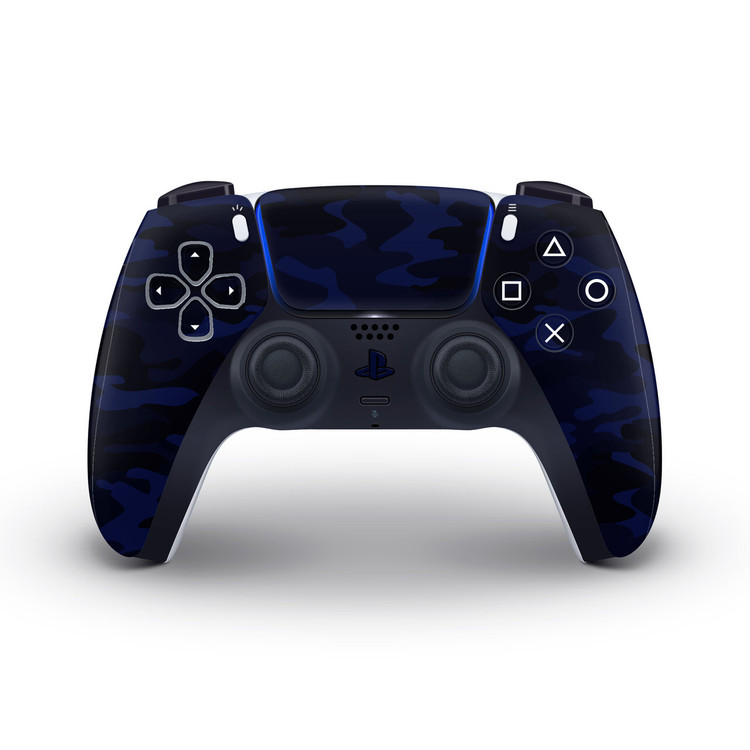 Blue Camo Playstation Camo Tay Cầm Chơi Game PS4 1:1 Không Dây