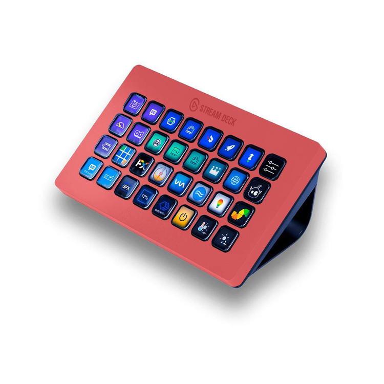 Cool Red Elgato Stream Deck XL Skin| KO Custom Creations