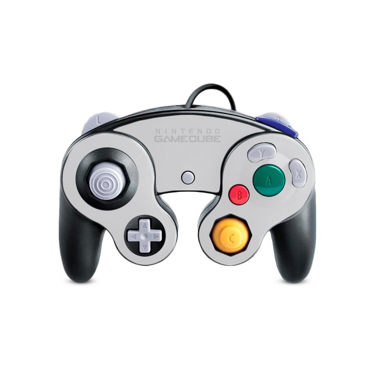 Pastel Silver Nintendo Gamecube Controller Skin