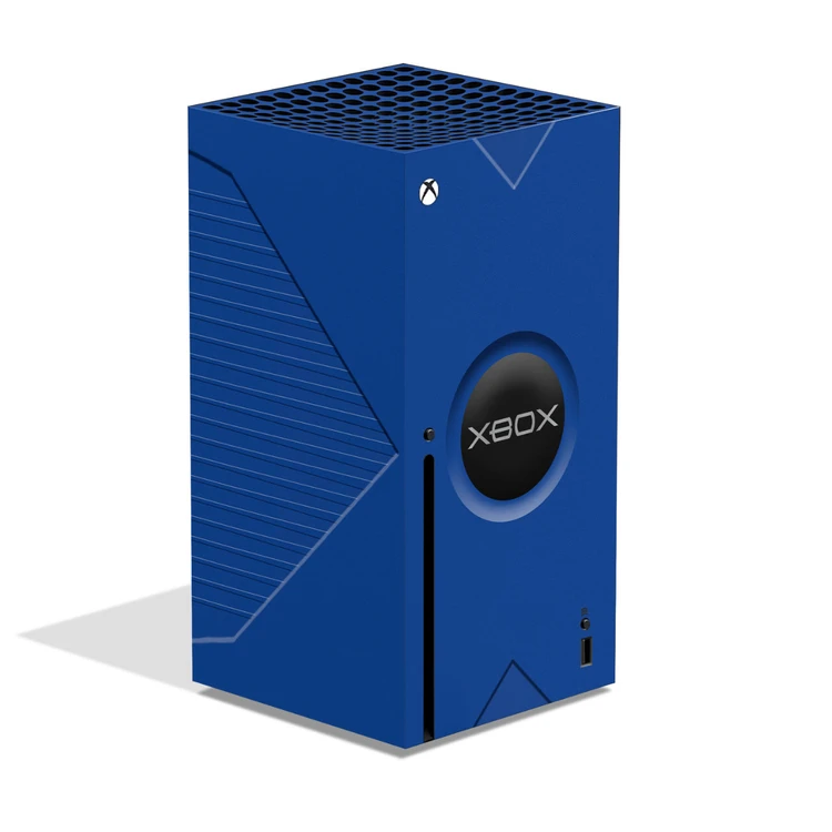 Pelle Adesiva In Vinile Per Xbox Series X/S | Blu Azzurro | Proteggi E Personalizza Console E Controller