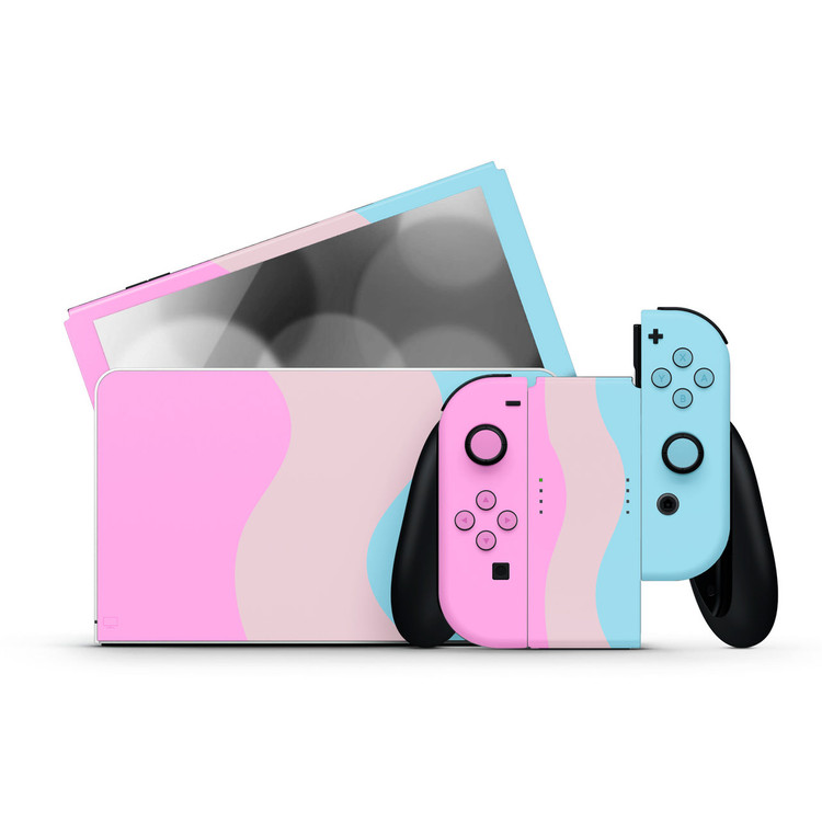 Baby Colourwave Nintendo Switch OLED Skins | KO Custom Creations
