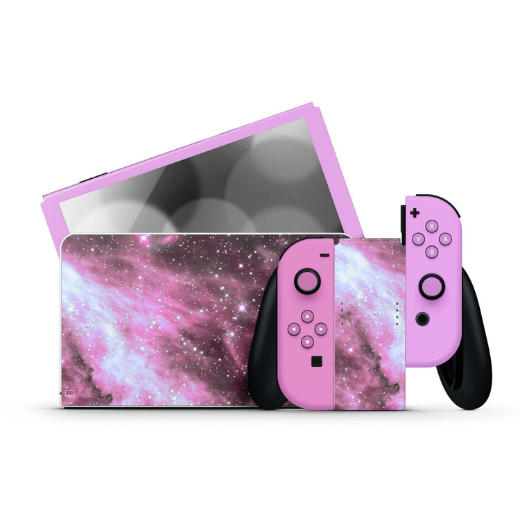 Dreamy Space Nintendo Switch OLED Skins | KO Custom Creations