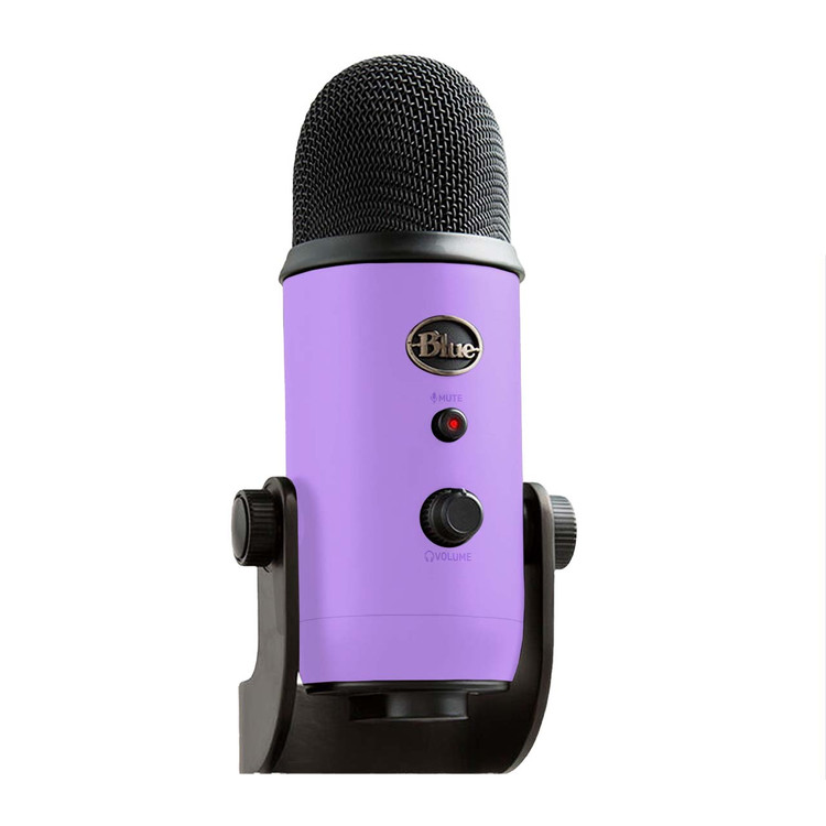 Soft Purple Blue Yeti Microphone Skin