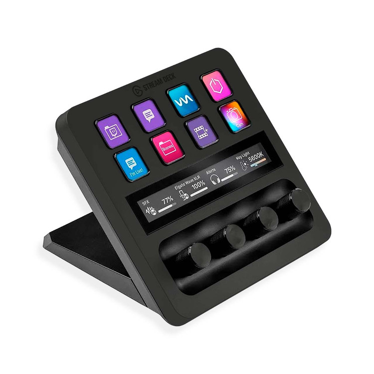 Iron Black Elgato Stream Deck Plus Skin | KO Custom Creations