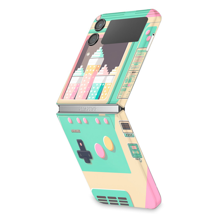 Cute Kawaii Marshmallow Galaxy Z Flip4 Skin