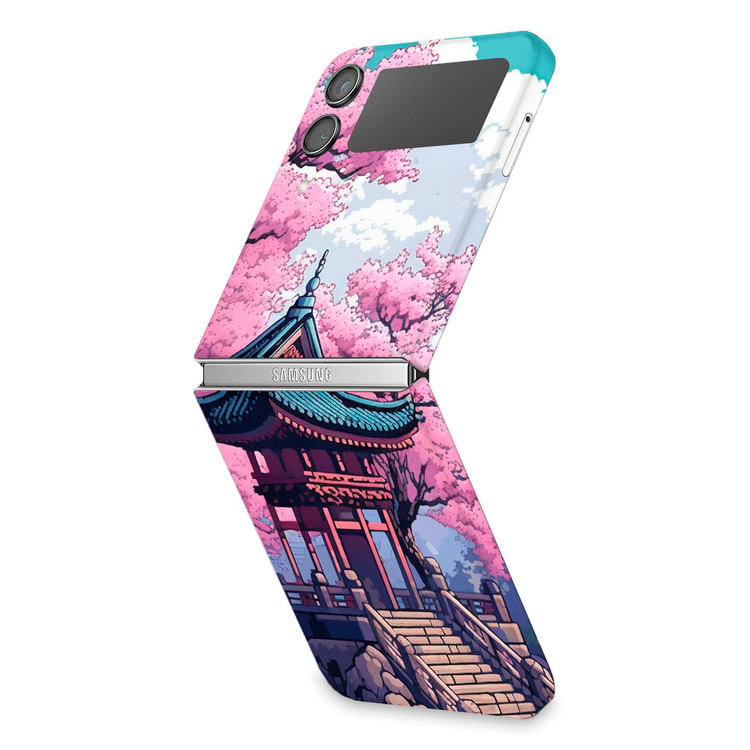 Japan in Blossom Samsung Galaxy Z Flip4 Skin | KO Custom Creations