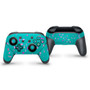 Teal Pink FlakeTerrazzoNintendo SwitchPro Controller Skin