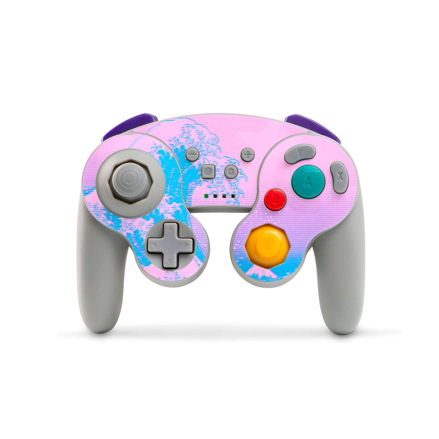 Gamecube Controller Skin Kanagawave Switch GameCube Controller Skin