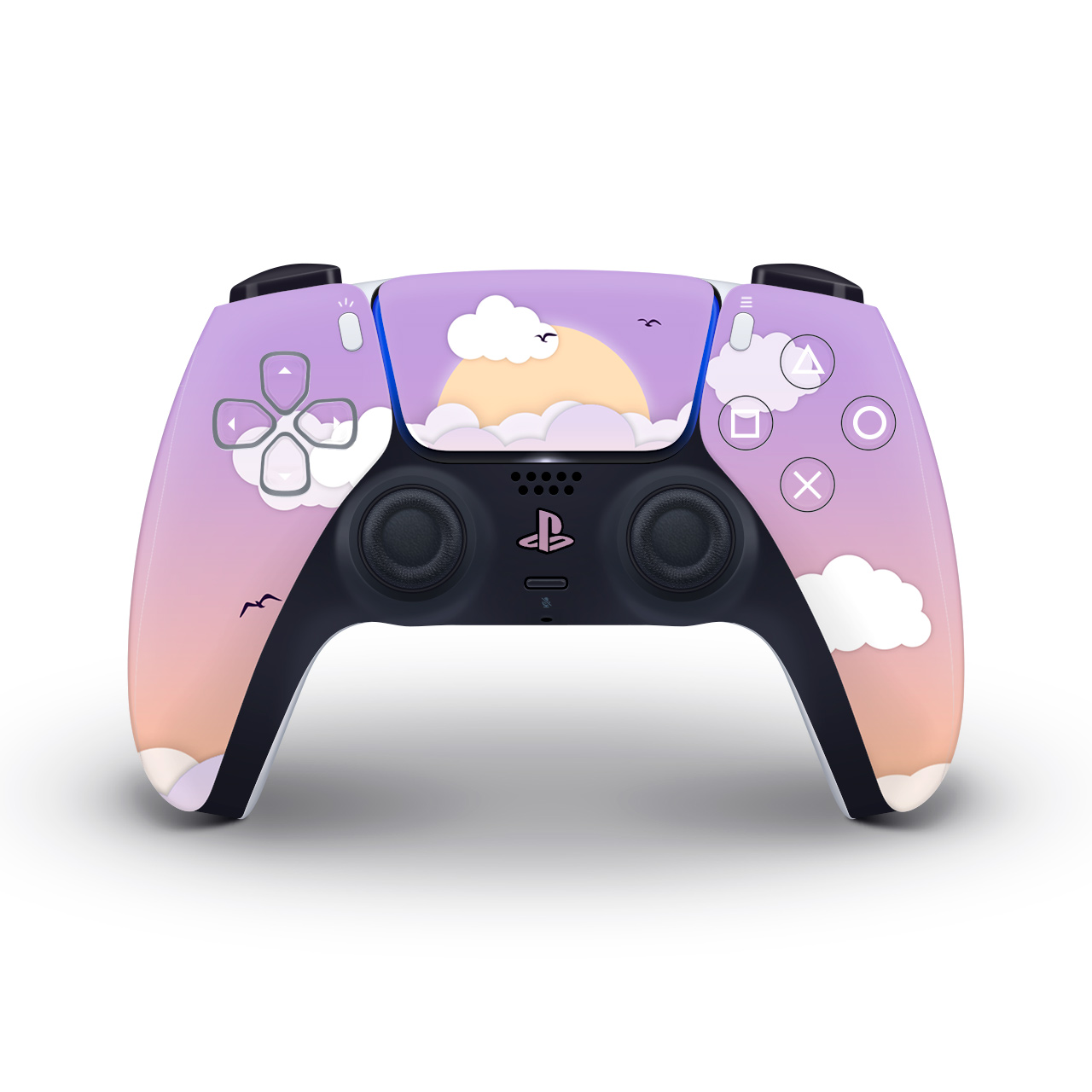 Pink Watercolour Clouds Ps5 Controller Skin