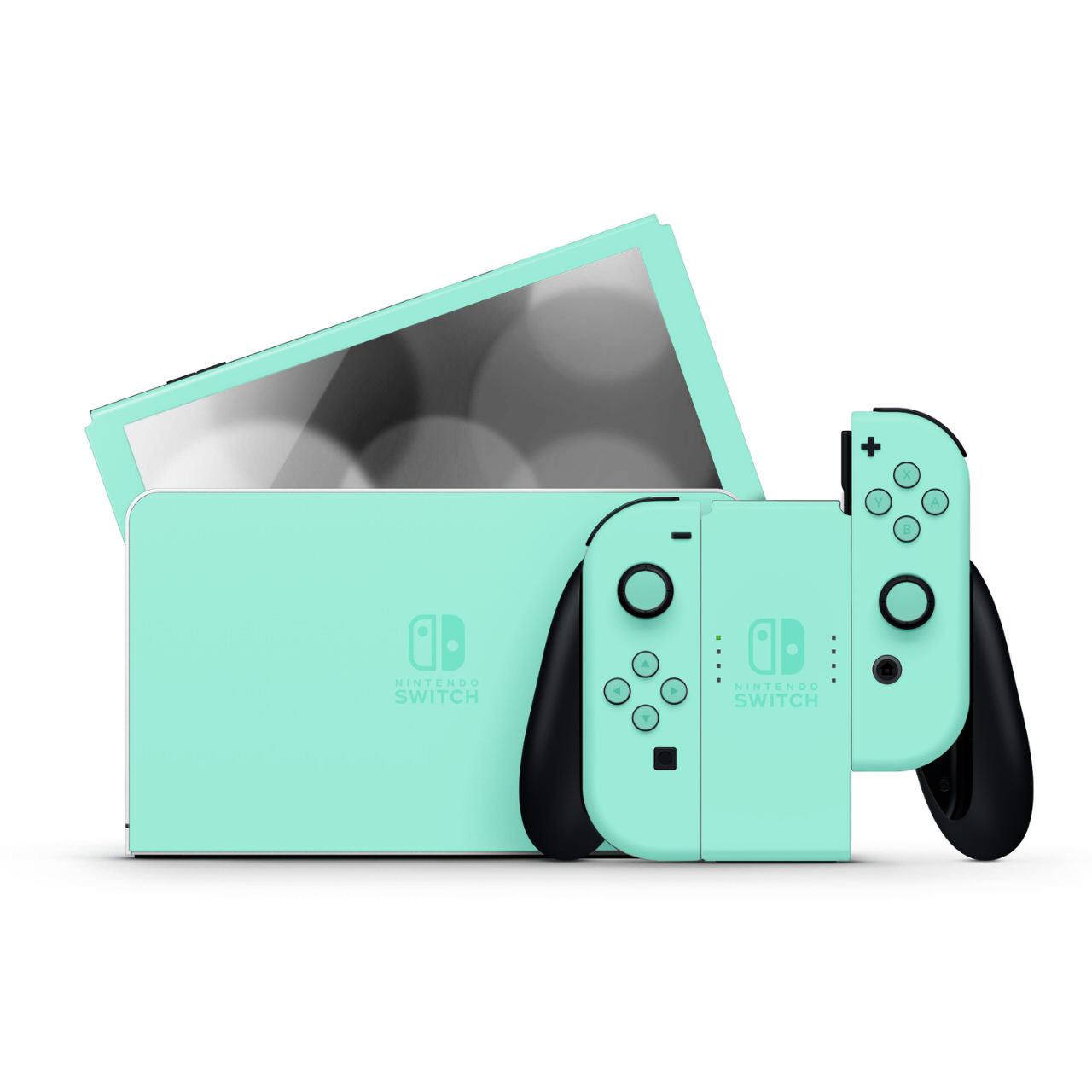 Magic Mint Nintendo Switch OLED Skins | KO Custom Creations