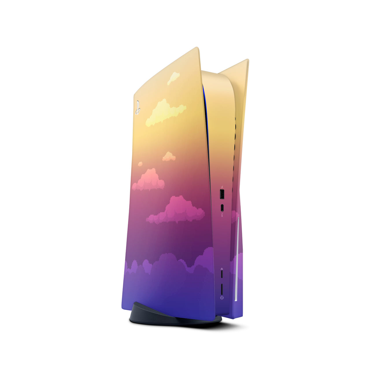 Fade 8-Bit Clouds PlayStation 5 Skin | KO Custom Creations