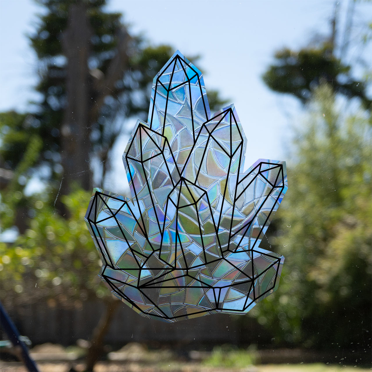 Amethyst Crystal Suncatcher Window Sticker KO Custom Creations