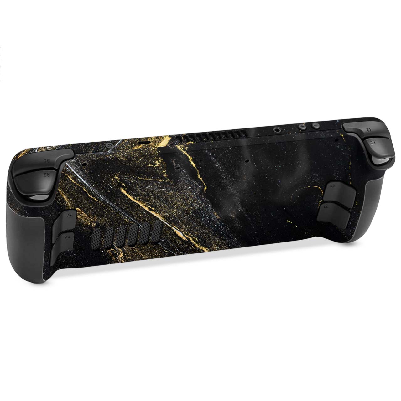 Ethereal Black Gold Marble Steam Deck Skin Luxury Marble 