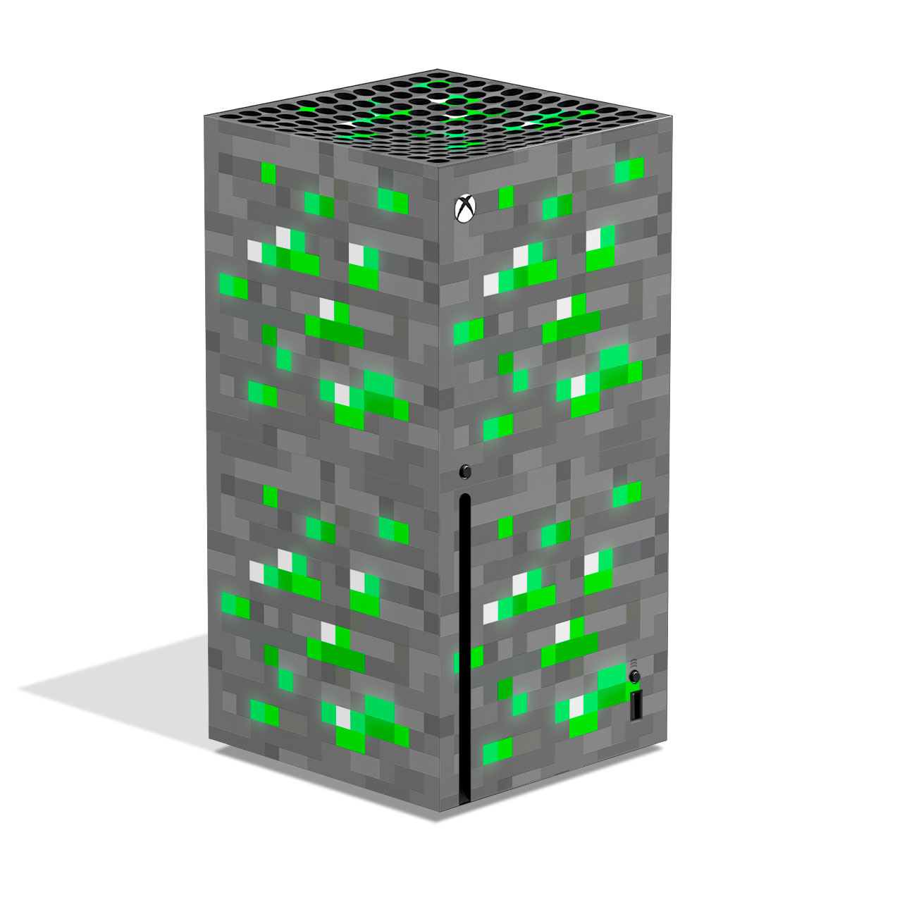 Pixel Emerald Block Xbox Series X Skin | KO Custom Creations