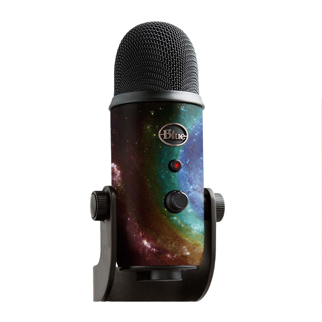 Rainbow Galaxy Blue Yeti Microphone Skin KO Custom Creations