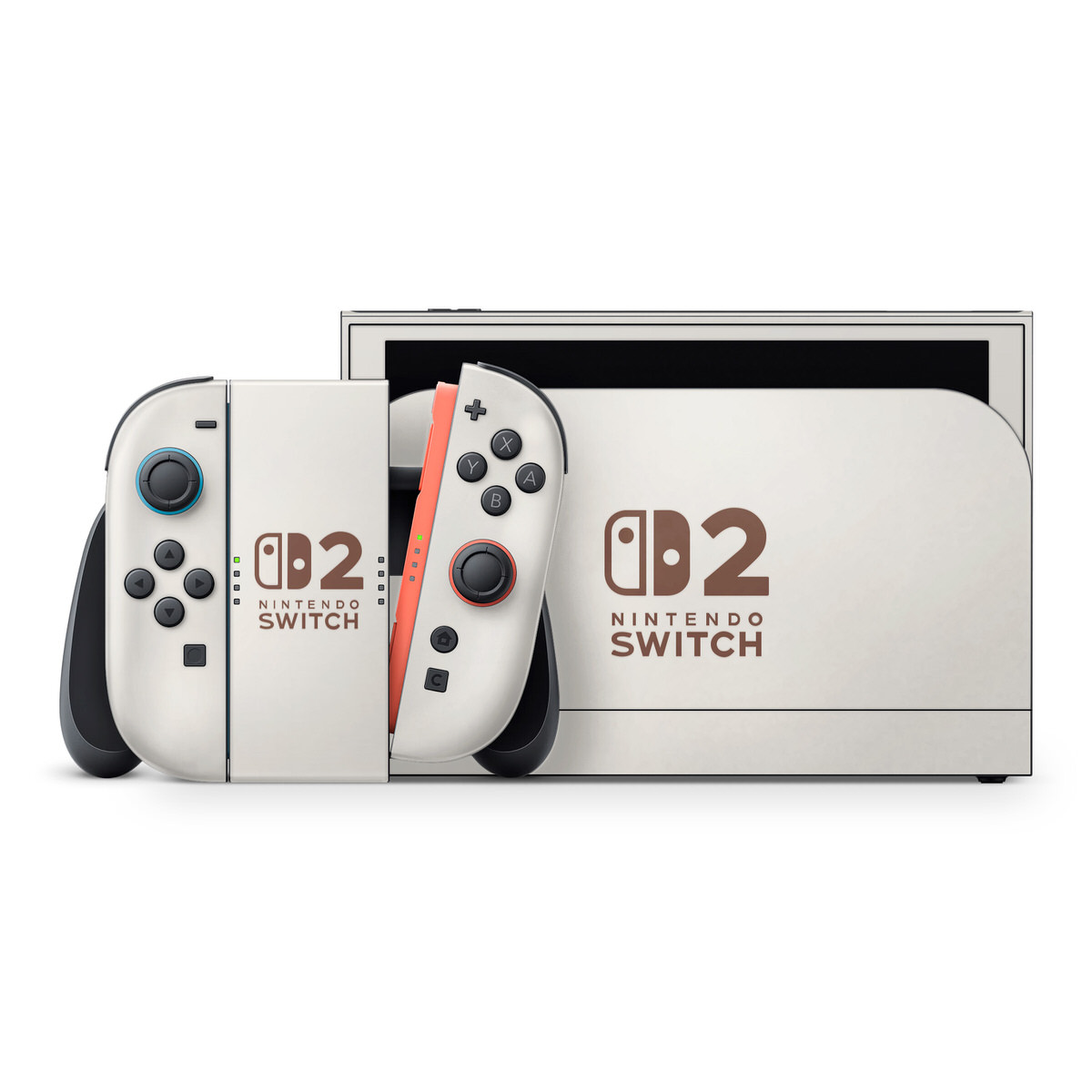 Milky White Nintendo Switch 2 Skins