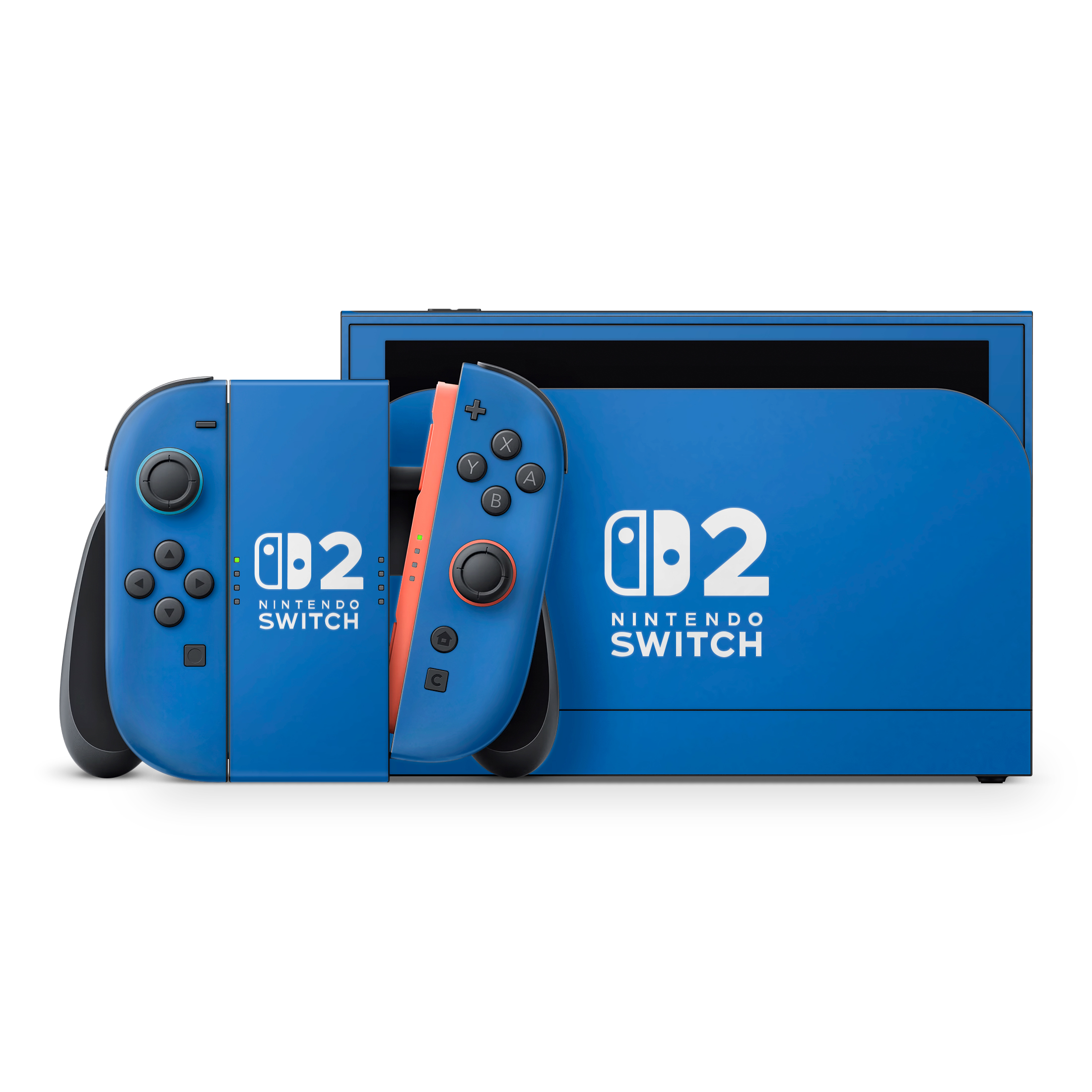 Sapphire Blue Nintendo Switch 2 Skin