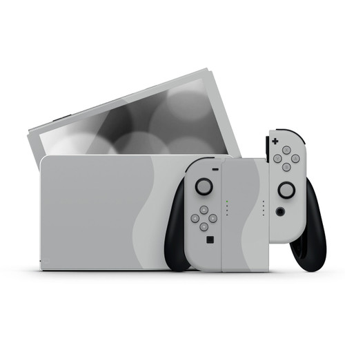Soft Grey Colourwave Nintendo Switch OLED Skins | KO Custom