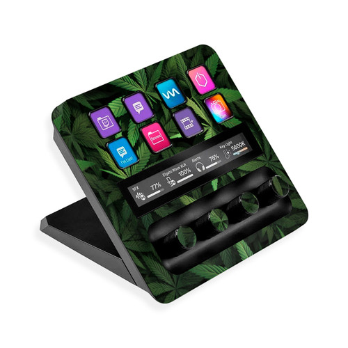 420 Leaves Elgato Stream Deck Plus Skin | KO Custom Creations 420 Leaves Elgato Stream Deck Plus Skin | KO Custom Creations