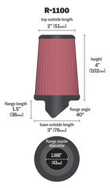 Universal Clamp-On Air Filter (BBWQ-R-1100)