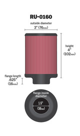 Universal Clamp-On Air Filter (BBWQ-RU-0160)