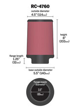 Universal Clamp-On Air Filter (BBWQ-RC-4760)