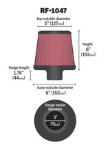 Universal Clamp-On Air Filter (BBWQ-RF-1047)