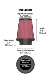 Universal Clamp-On Air Filter (BBWQ-RU-4630)