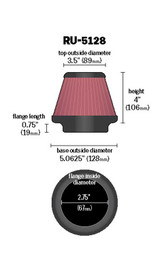 Universal Clamp-On Air Filter (BBWQ-RU-5128)