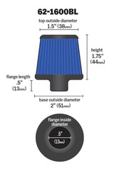Vent Air Filter/ Breather (BBWQ-62-1600BL)