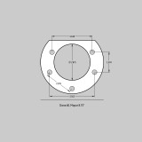 14" Pro+ Rear Brake Kit, Silver, SDZ (BKCZ-4142043S)