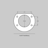 13" Pro+ Rear Brake Kit, Silver, SDZ (BKCZ-4262147S)