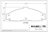 Replacement Pads for Baer T4 Caliper