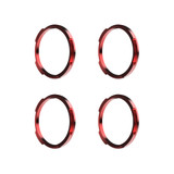 BEZEL RING KC FLEX ERA BAR RED 4PC