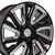 OE Wheels Aluminum Wheel (FVNR-CV39-22090-6550-28B-ic)